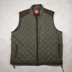 Coleman Vintage green puffer vest men's size‎ XXL